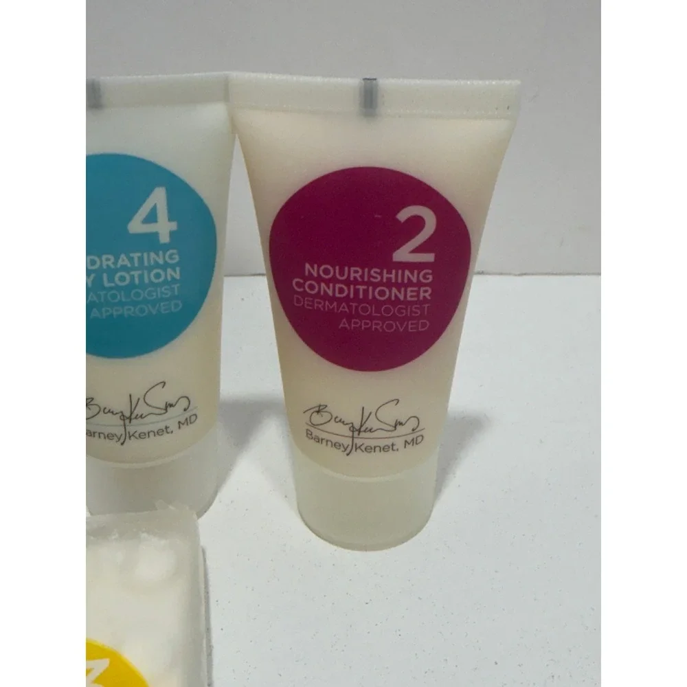 Barney Kenet MD Travel Set Conditioner Body Lotion Massage Bar 3pc‎ New